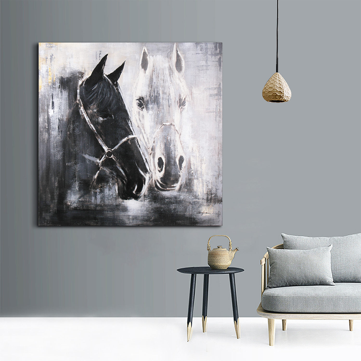 “Horse I” Oil Painting – Magari Home
