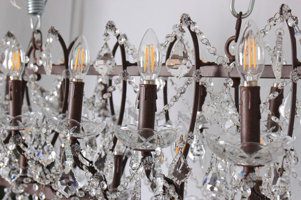 Cascata III 21-Light Candle-Style Chandelier