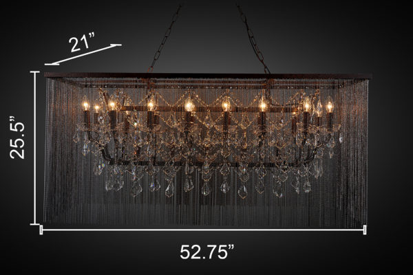 Cascata III 21-Light Candle-Style Chandelier